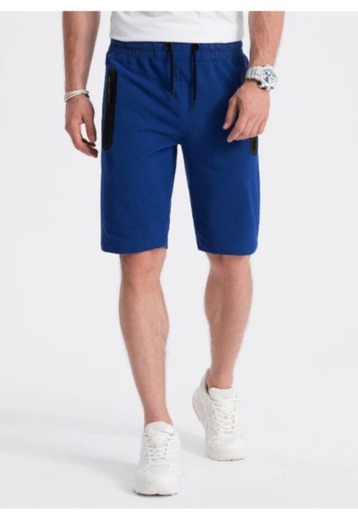 Pantaloni scurti cu snur  W527 - Pentru barbati - Bumbac-BARBATI/IMBRACAMINTE/Pantaloni si colanti-IMBRACAMINTE/Pantaloni si colanti