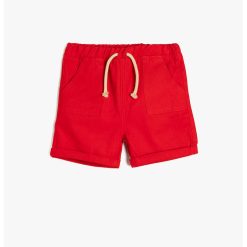 Pantaloni scurti cu snur si buzunare oblice-BAIETI/IMBRACAMINTE/Sorturi-IMBRACAMINTE/Sorturi