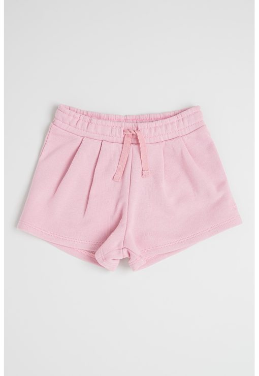 Pantaloni scurti cu talie ajustabila si pliuri frontale-FETE/IMBRACAMINTE/Sorturi-IMBRACAMINTE/Sorturi
