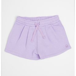 Pantaloni scurti cu talie ajustabila si pliuri frontale-FETE/IMBRACAMINTE/Sorturi-IMBRACAMINTE/Sorturi