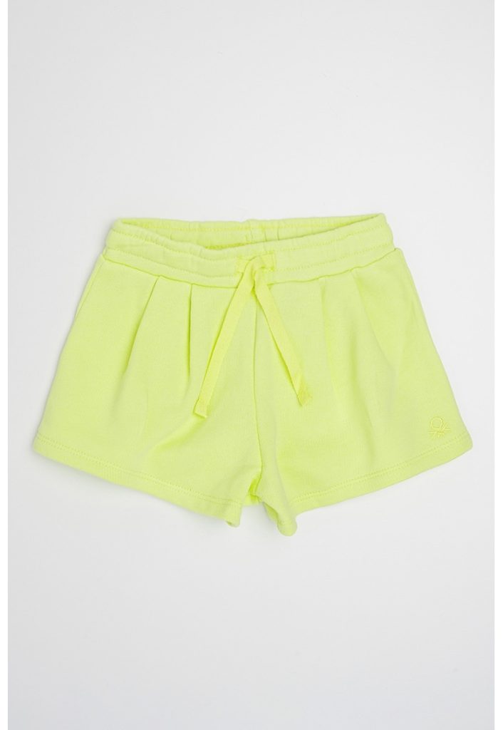 Pantaloni scurti cu talie ajustabila si pliuri frontale-FETE/IMBRACAMINTE/Sorturi-IMBRACAMINTE/Sorturi