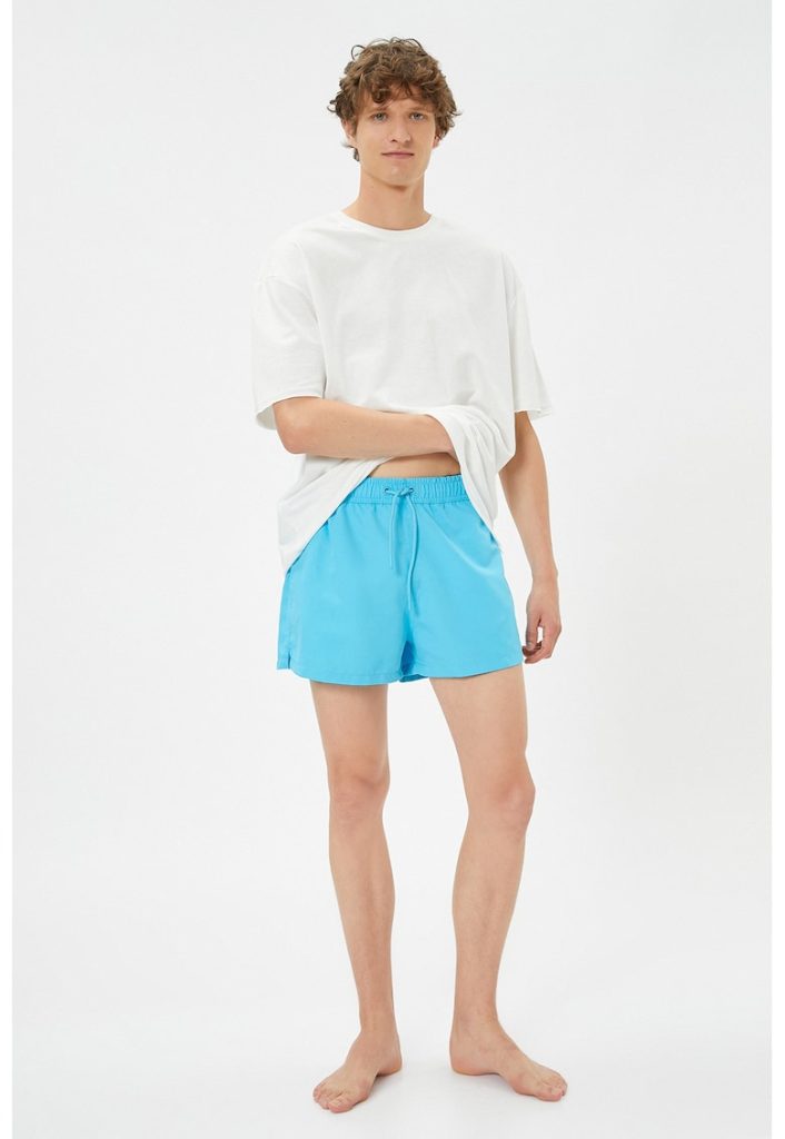 Pantaloni scurti de baie cu banda cu snur in talie-BARBATI/IMBRACAMINTE/Costume de baie-IMBRACAMINTE/Costume de baie