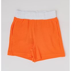 Pantaloni scurti de bumbac cu logo brodat-BAIETI/IMBRACAMINTE/Sorturi-IMBRACAMINTE/Sorturi