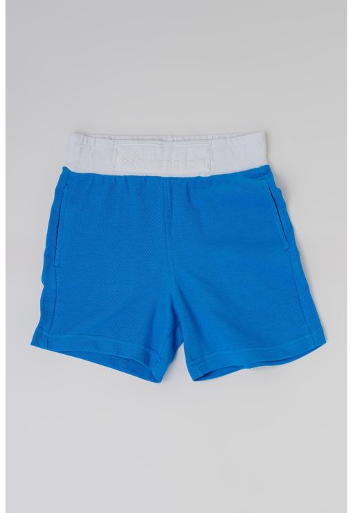 Pantaloni scurti de bumbac cu logo brodat-BAIETI/IMBRACAMINTE/Sorturi-IMBRACAMINTE/Sorturi