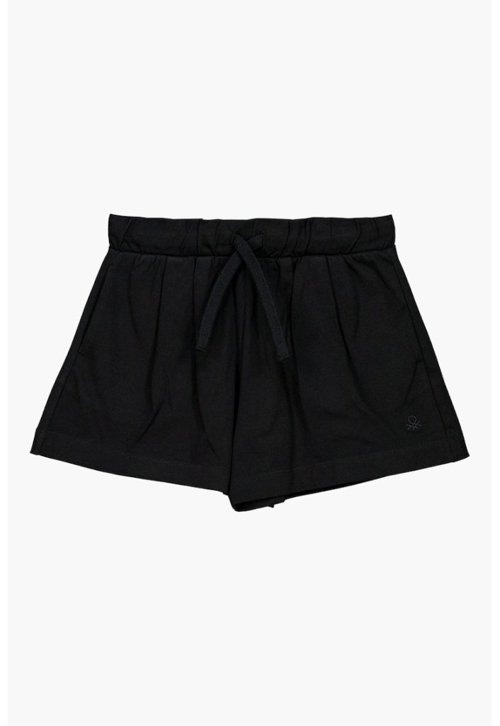 Pantaloni scurti de bumbac cu snur-FETE/IMBRACAMINTE/Sorturi-IMBRACAMINTE/Sorturi