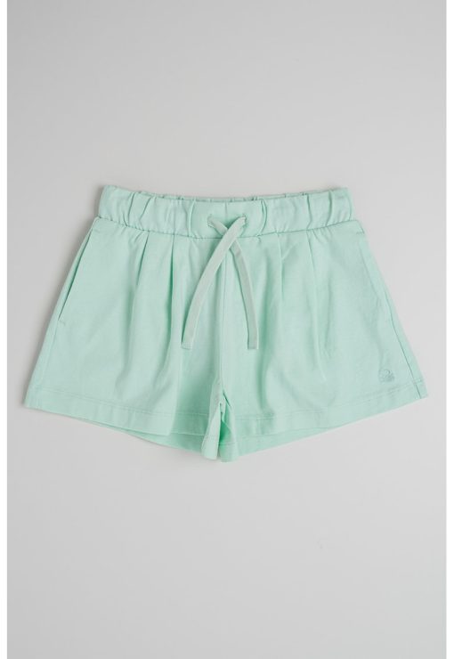 Pantaloni scurti de bumbac cu snur-FETE/IMBRACAMINTE/Sorturi-IMBRACAMINTE/Sorturi