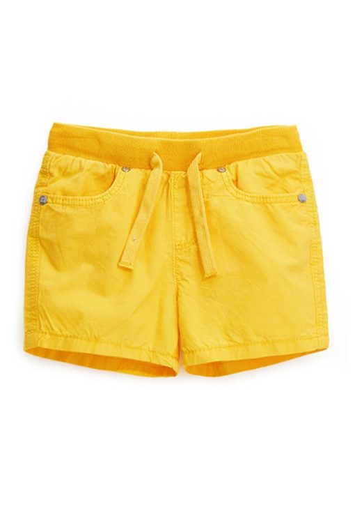 Pantaloni scurti de bumbac cu snur in talie-BAIETI/IMBRACAMINTE/Sorturi-IMBRACAMINTE/Sorturi