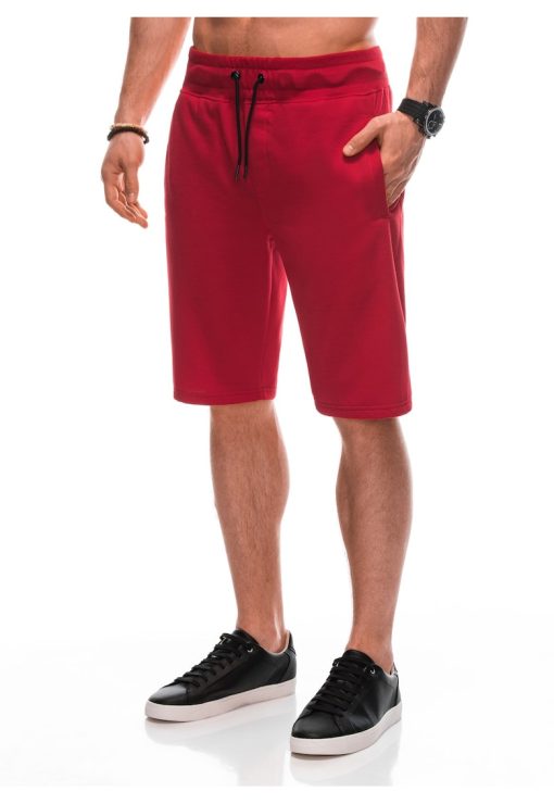 Pantaloni scurti de trening  EM-SRBS-0101 - Pentru barbati - Cu snur - Albastru - L-BARBATI/IMBRACAMINTE/Pantaloni si colanti-IMBRACAMINTE/Pantaloni si colanti