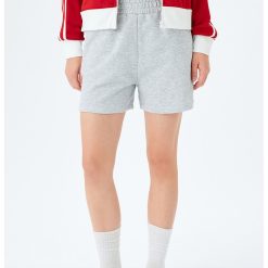 Pantaloni scurti din amestec de bumbac cu buzunare laterale-FEMEI/IMBRACAMINTE/Pantaloni si colanti-IMBRACAMINTE/Pantaloni si colanti