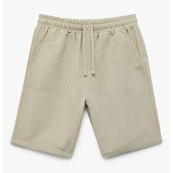 Pantaloni scurti din amestec de in cu buzunare laterale-BAIETI/IMBRACAMINTE/Sorturi-IMBRACAMINTE/Sorturi