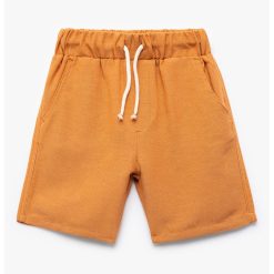 Pantaloni scurti din amestec de in cu talie ajustabila-BAIETI/IMBRACAMINTE/Sorturi-IMBRACAMINTE/Sorturi