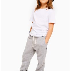 Pantaloni sport cu snur de ajustare si buzunare laterale-FETE/IMBRACAMINTE/Blugi-IMBRACAMINTE/Blugi
