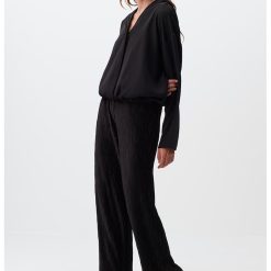 Pantaloni texturati cu croiala ampla-FEMEI/IMBRACAMINTE/Pantaloni si colanti-IMBRACAMINTE/Pantaloni si colanti