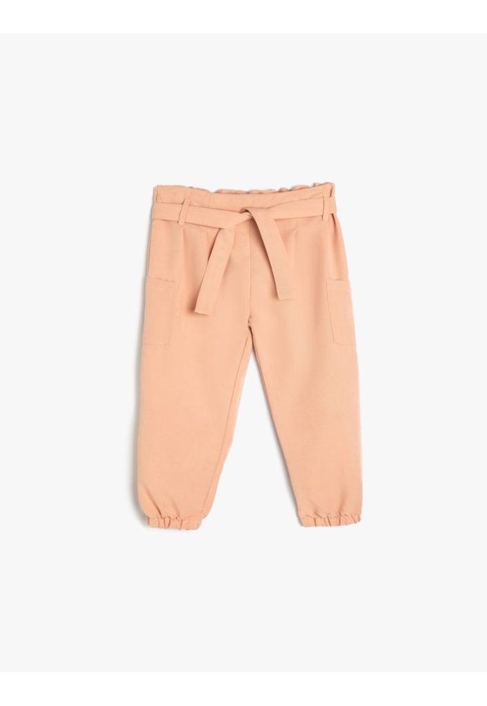 Pantaloni uni cu cordon-FETE/IMBRACAMINTE/Blugi-IMBRACAMINTE/Blugi