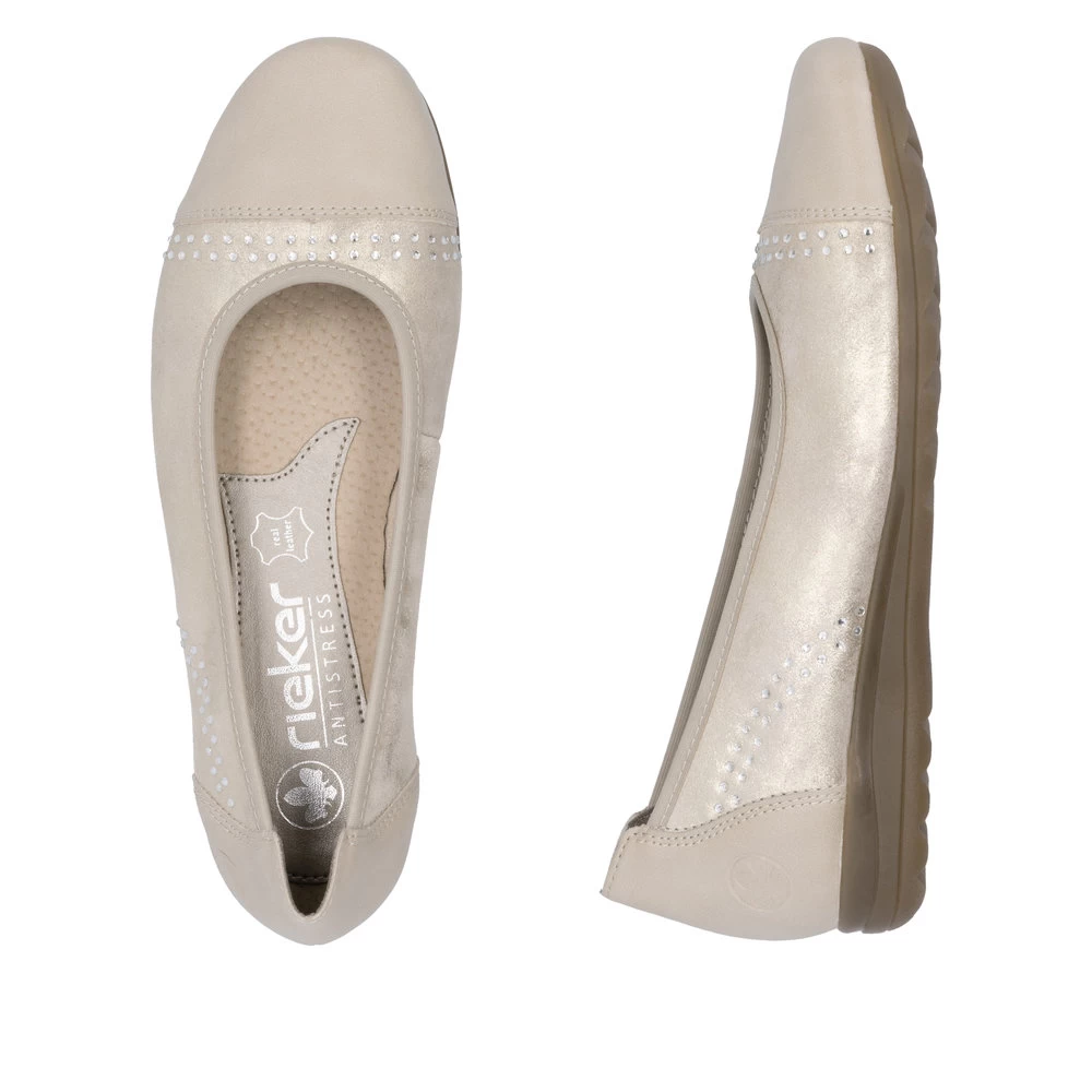 Pantofi Rieker L9353-62 bej-Pantofi-Pantofi