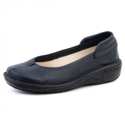 Pantofi confortabili din piele naturala Andreea blue-Pantofi-Pantofi