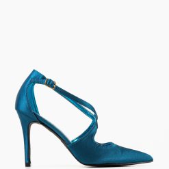 Pantofi cu toc Allow Albastri 4