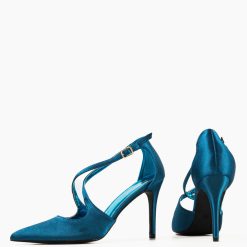 Pantofi cu toc Allow Albastri 7