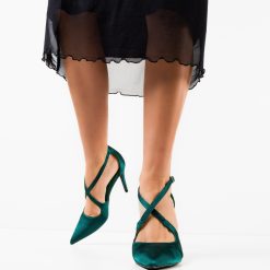 Pantofi cu toc Allow Verzi 2