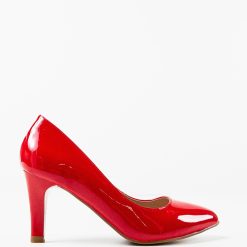 Pantofi cu toc Hugo Rosii 4