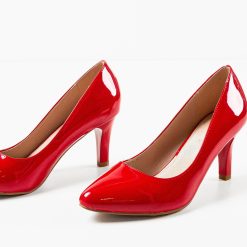 Pantofi cu toc Hugo Rosii 5