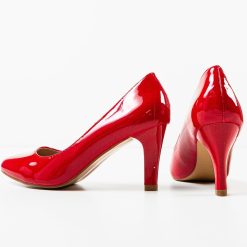 Pantofi cu toc Hugo Rosii 6