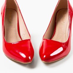 Pantofi cu toc Hugo Rosii 7