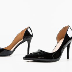Pantofi cu toc Zayan Negri 5