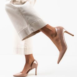 Pantofi cu toc Zayan Nude 2