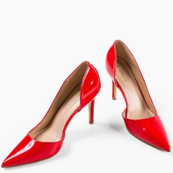 Pantofi cu toc Zayan Rosii 4