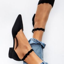 Pantofi cu toc mic Weber negri-Pantofi cu toc mic-Pantofi cu toc mic