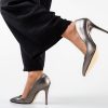 Pantofi dama Balkany Gri 2-Pantofi cu toc-Pantofi cu toc