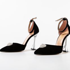 Pantofi dama Furun Negri-Pantofi cu toc-Pantofi cu toc