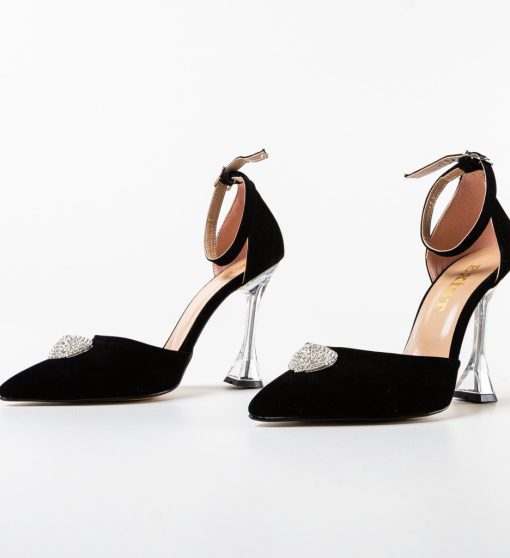 Pantofi dama Furun Negri-Pantofi cu toc-Pantofi cu toc