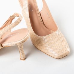 Pantofi dama Melia Bej 6