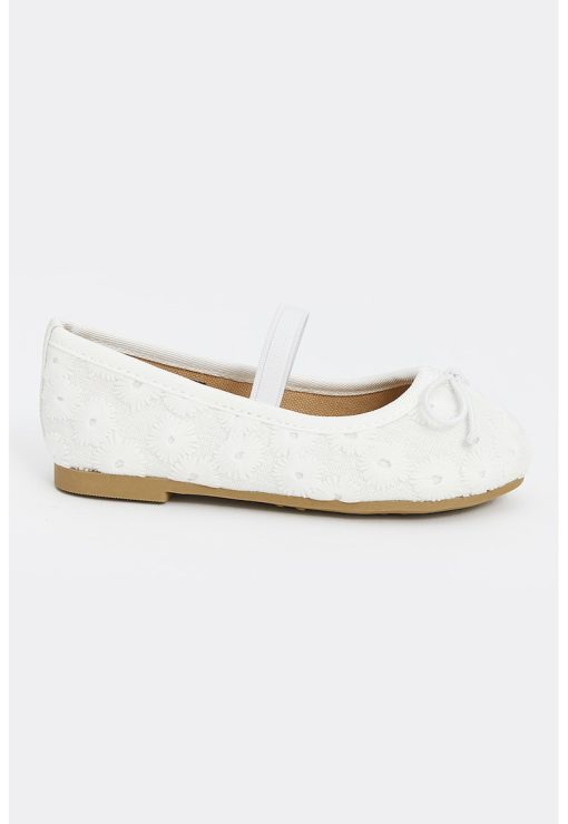 Pantofi din material textil cu detaliu cu funda-FETE/INCALTAMINTE/Pantofi clasici-INCALTAMINTE/Pantofi clasici