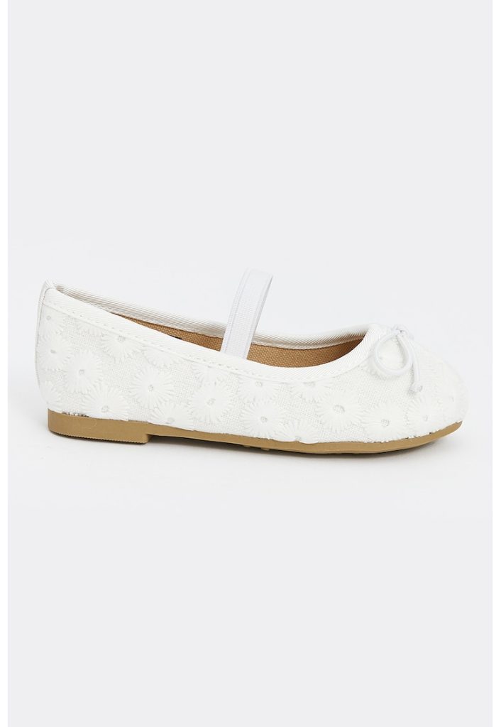 Pantofi din material textil cu detaliu cu funda-FETE/INCALTAMINTE/Pantofi clasici-INCALTAMINTE/Pantofi clasici