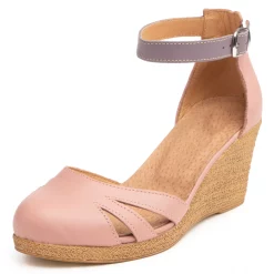 Pantofi piele naturala 036 roz-mov-Pantofi-Pantofi