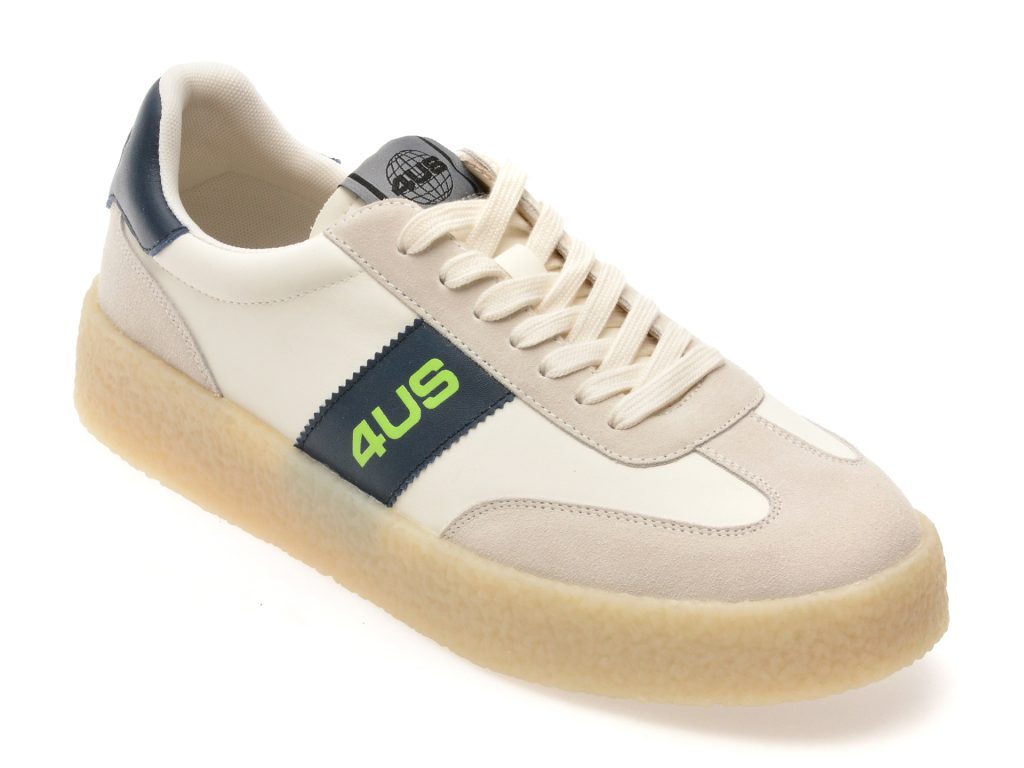 Pantofi sport 4US albi