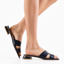 Papuci dama Chandra Bleumarin 2