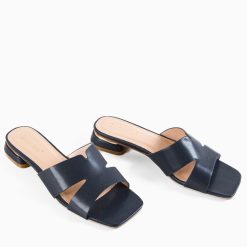 Papuci dama Chandra Bleumarin 6