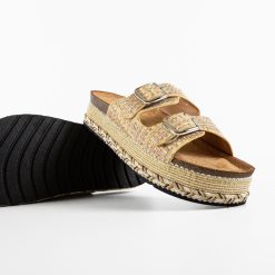 Papuci dama Miller Bej 5