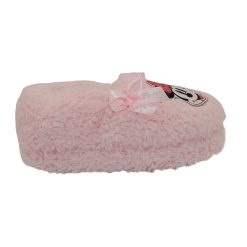 Papuci pufosi cu aplicatii cu Minnie Mouse-FETE/INCALTAMINTE/Papuci-INCALTAMINTE/Papuci