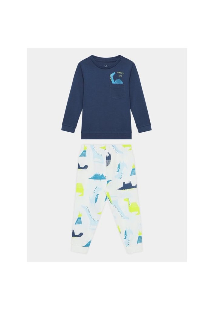 Pijama copii -  321826 - Albastru/Bleumarin - Bumbac --FETE/IMBRACAMINTE/Pijamale si halate de baie-IMBRACAMINTE/Pijamale si halate de baie