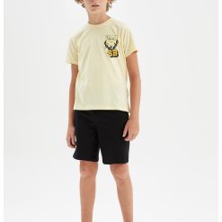 Pijama cu pantaloni scurti si imprimeu cu desene-BAIETI/IMBRACAMINTE/Pijamale si halate de baie-IMBRACAMINTE/Pijamale si halate de baie