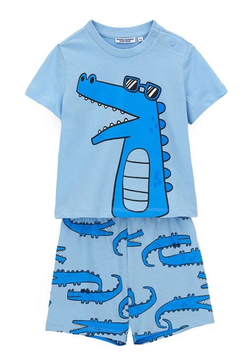 Pijama scurta cu imprimeu-BAIETI/IMBRACAMINTE/Pijamale si halate de baie-IMBRACAMINTE/Pijamale si halate de baie