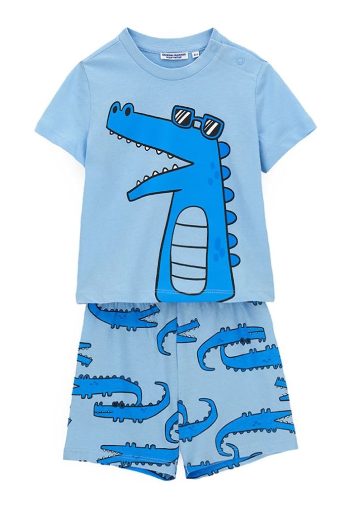 Pijama scurta cu imprimeu-BAIETI/IMBRACAMINTE/Pijamale si halate de baie-IMBRACAMINTE/Pijamale si halate de baie