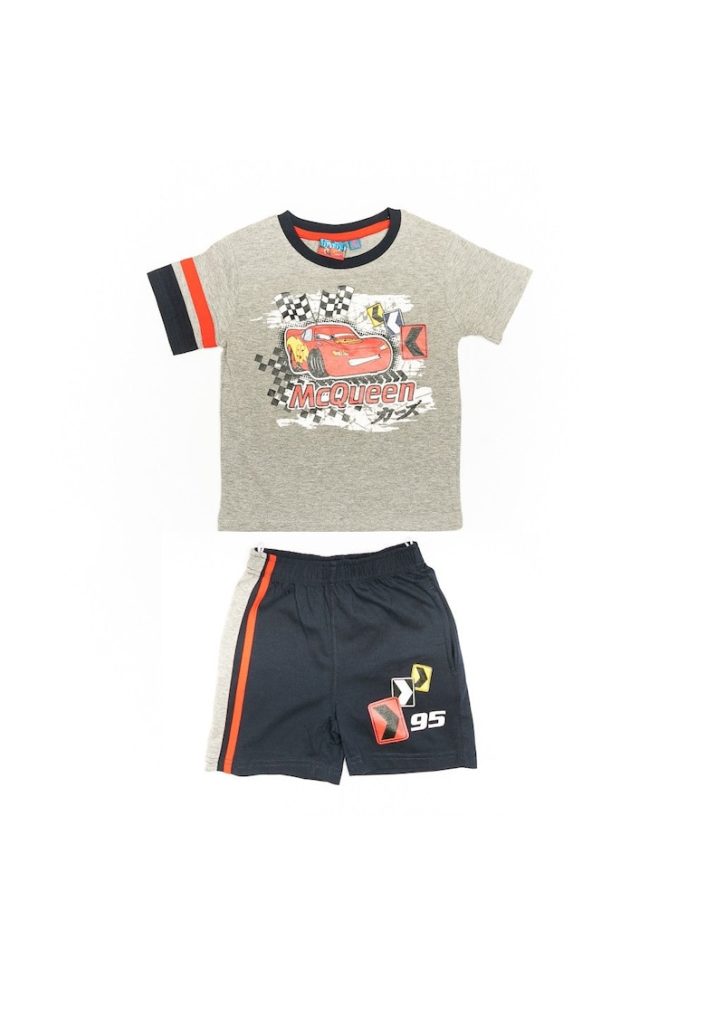 Pijamale baieti  - CARS1096B-R  - Rosu-BAIETI/IMBRACAMINTE/Pijamale si halate de baie-IMBRACAMINTE/Pijamale si halate de baie