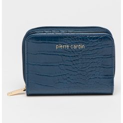 Portofel cu logo si aspect de piele de crocodil-FEMEI/GENTI SI ACCESORII/Portofele si brelocuri-GENTI SI ACCESORII/Portofele si brelocuri