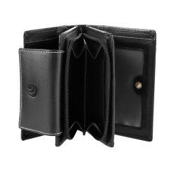 Portofel dama Delis Aerith PT1426 piele naturala Negru 4